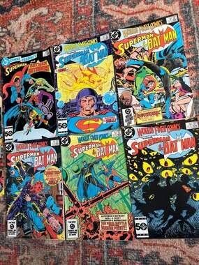 DC Comics World's Finest Comics and DC Comics Presents 6 Book Lot 1984-1985